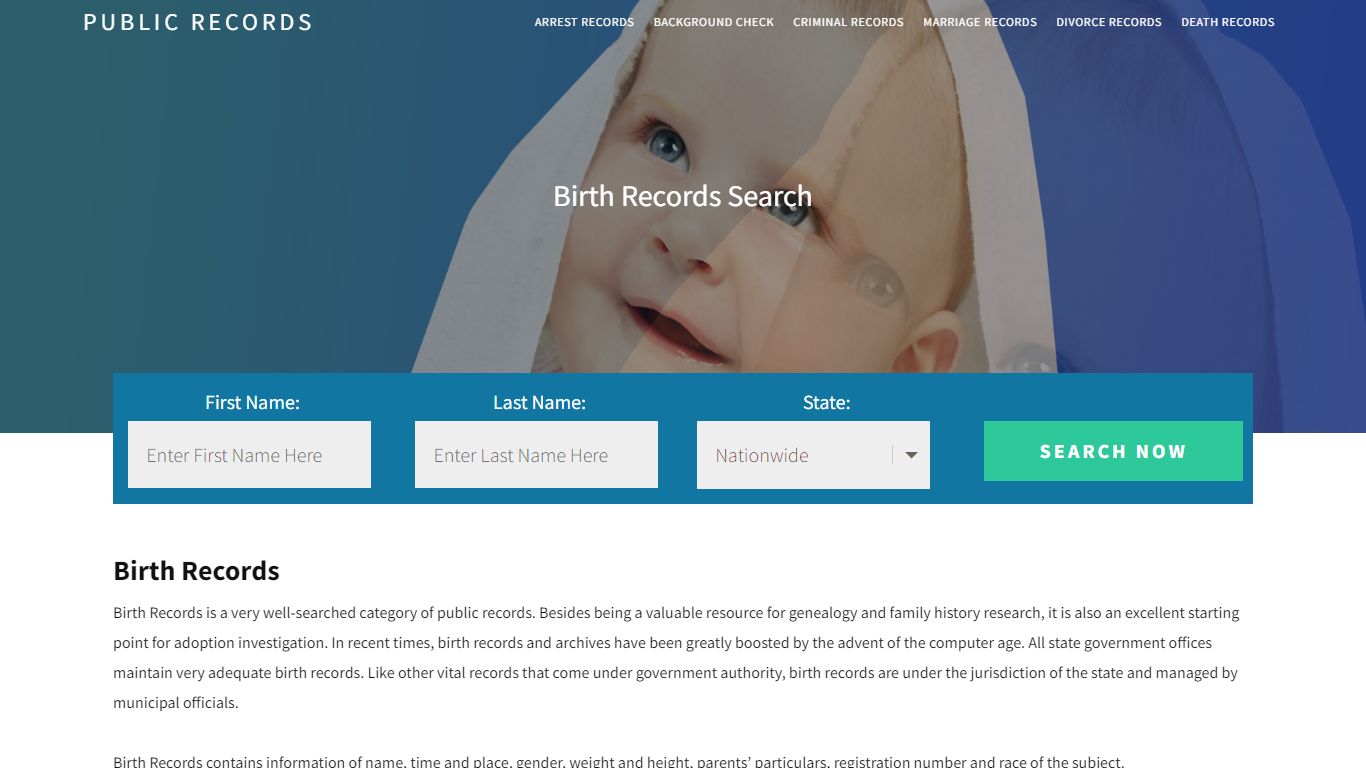 Public Birth Records | Enter Name and Search. 14Days Free